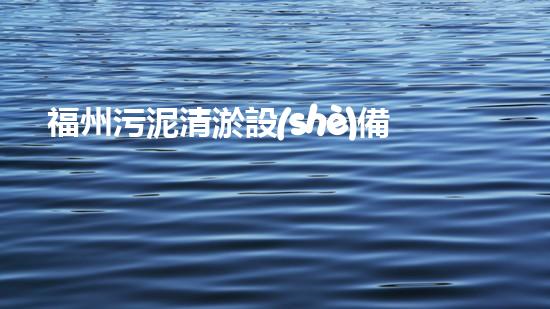 福州污泥清淤設(shè)備價(jià)格大揭秘！真相驚人，你絕對(duì)想不到的行業(yè)內(nèi)幕！